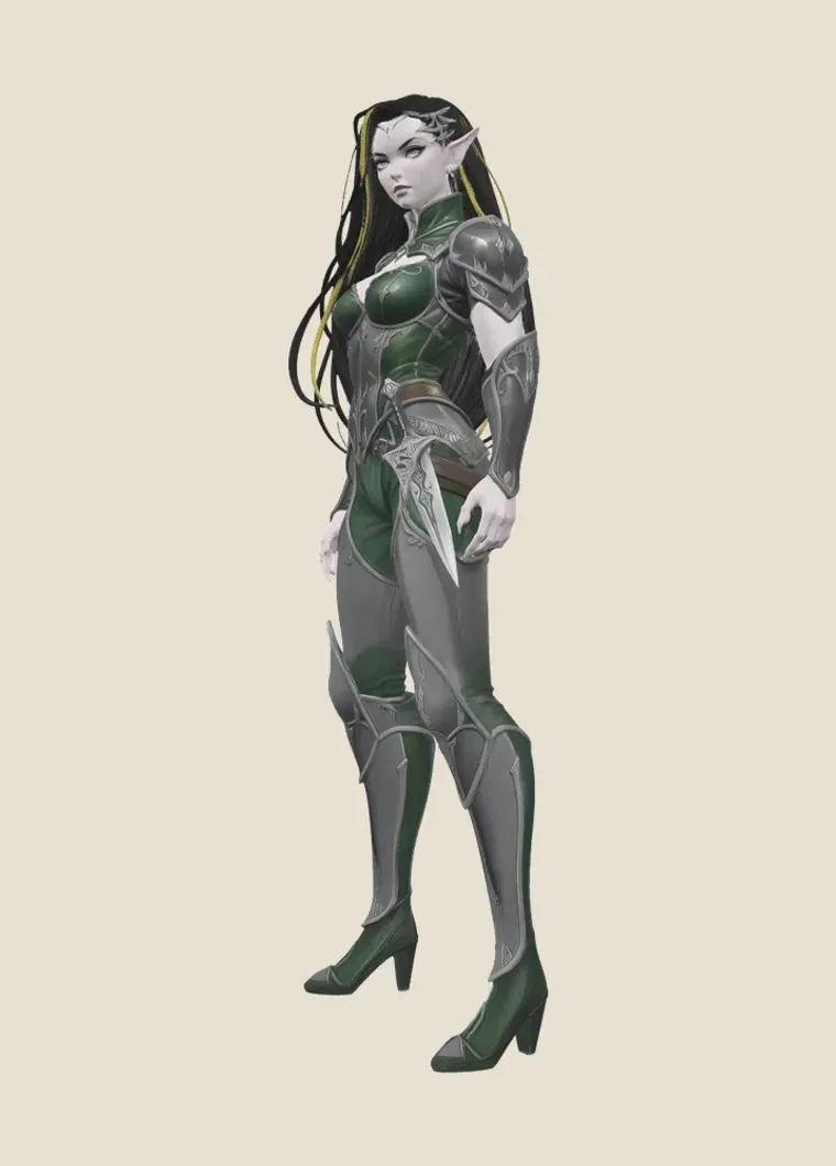 3D miniature generated from character artwork